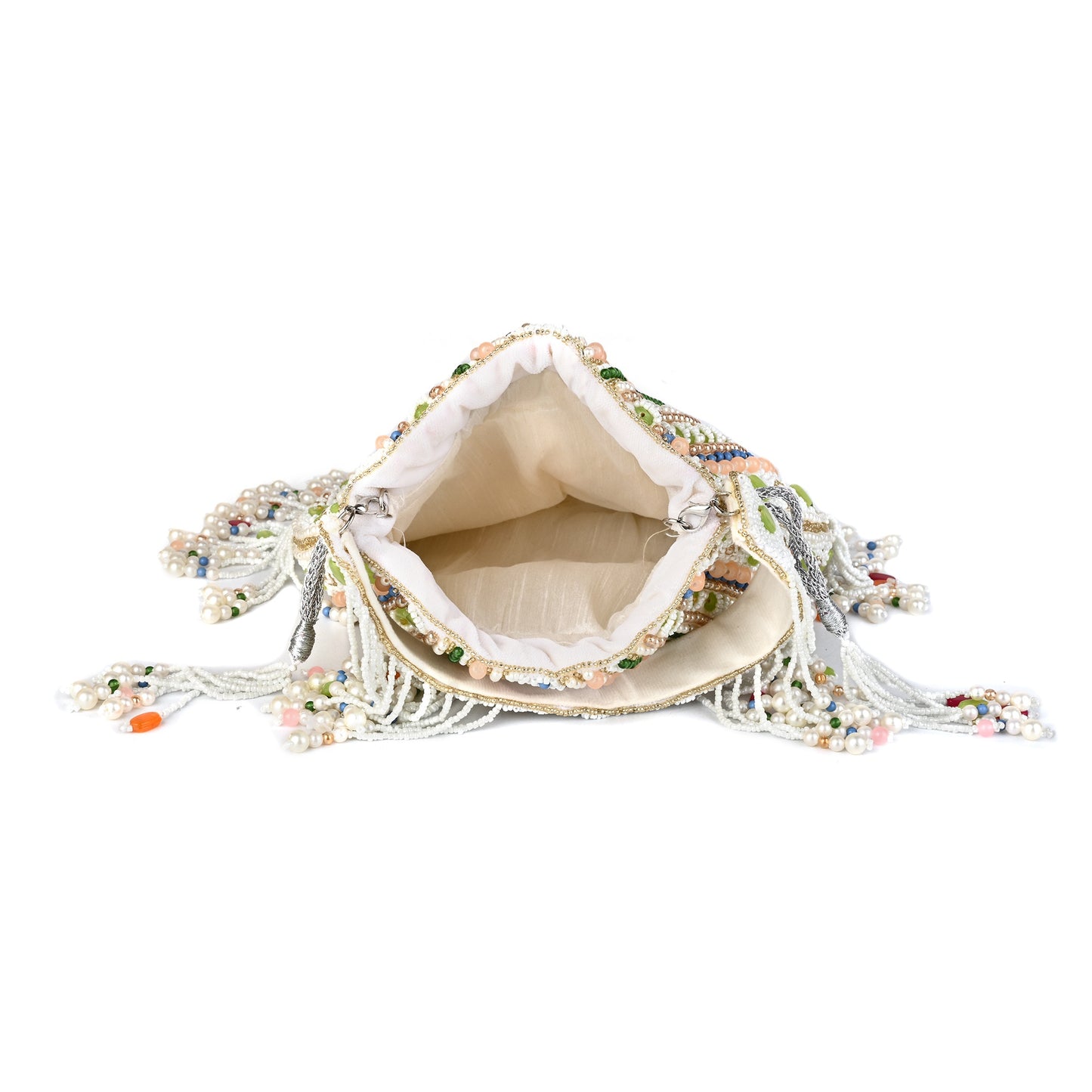 Gulbahar Handcrafted Embellished Potli Bag with Intricate Bead & Sequin Detailing
