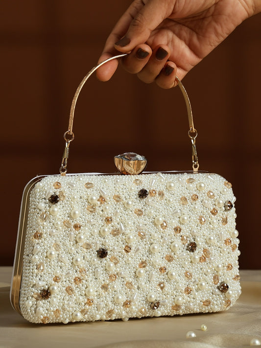 Opal Essence Fancy Clutches, Evening Bridal Wedding Party Clutch Purse for Women