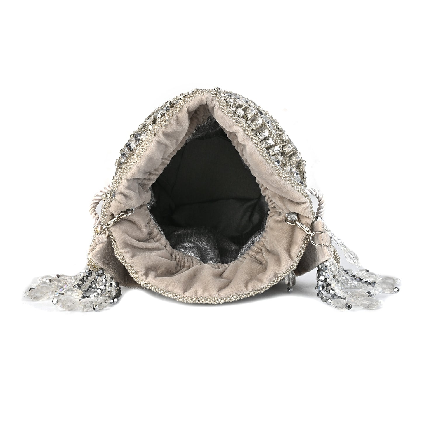 Lustre Luxe Handcrafted Embellished Potli Bag with Intricate Beadwork
