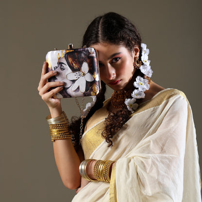 Gulrukh – Artistic Floral Clutch for Poetic & Elegant Style