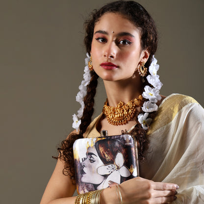Gulrukh – Artistic Floral Clutch for Poetic & Elegant Style