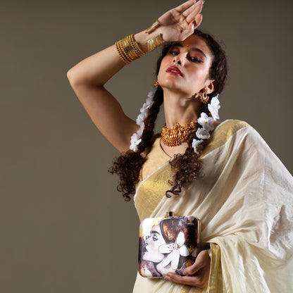Gulrukh – Artistic Floral Clutch for Poetic & Elegant Style