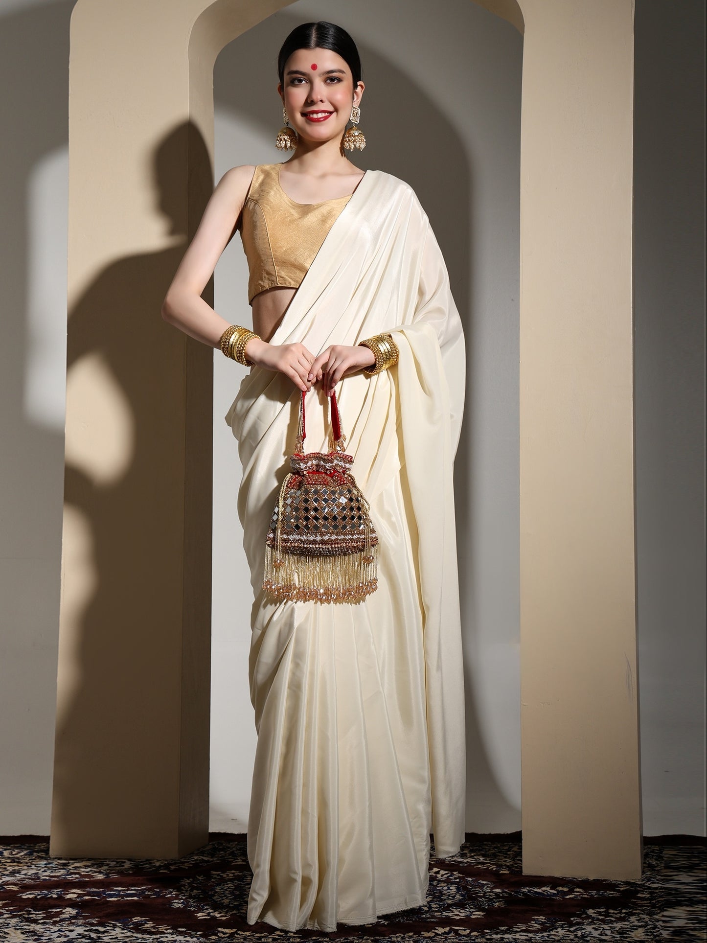 Zarina – Royal Zari & Resham Potli Bag for Women | Wedding, Festive & Party Clutch