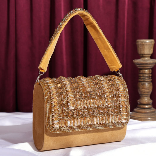 Zari Flap Bags for Women | Women's Handbags | Stylish | Travel & Office Use | Purse and Wallet