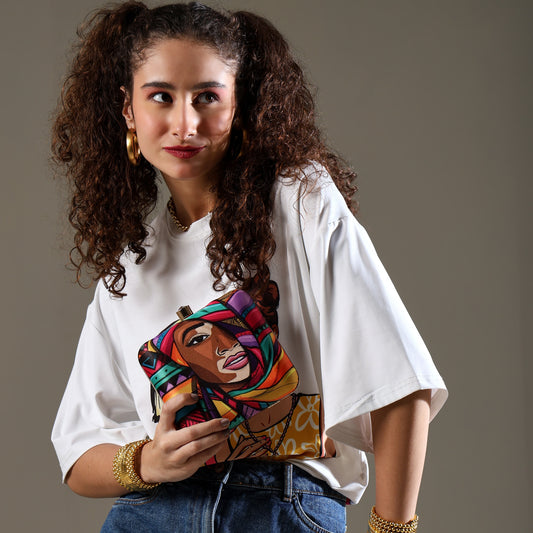 Swagwali – Bold & Colorful Pop Art Clutch for Every Diva