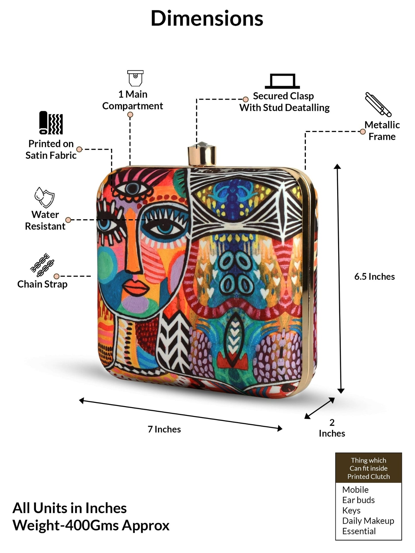Jungle Rani – Tribal Art Clutch for Bold Boho Queens