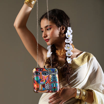 Jungle Rani – Tribal Art Clutch for Bold Boho Queens