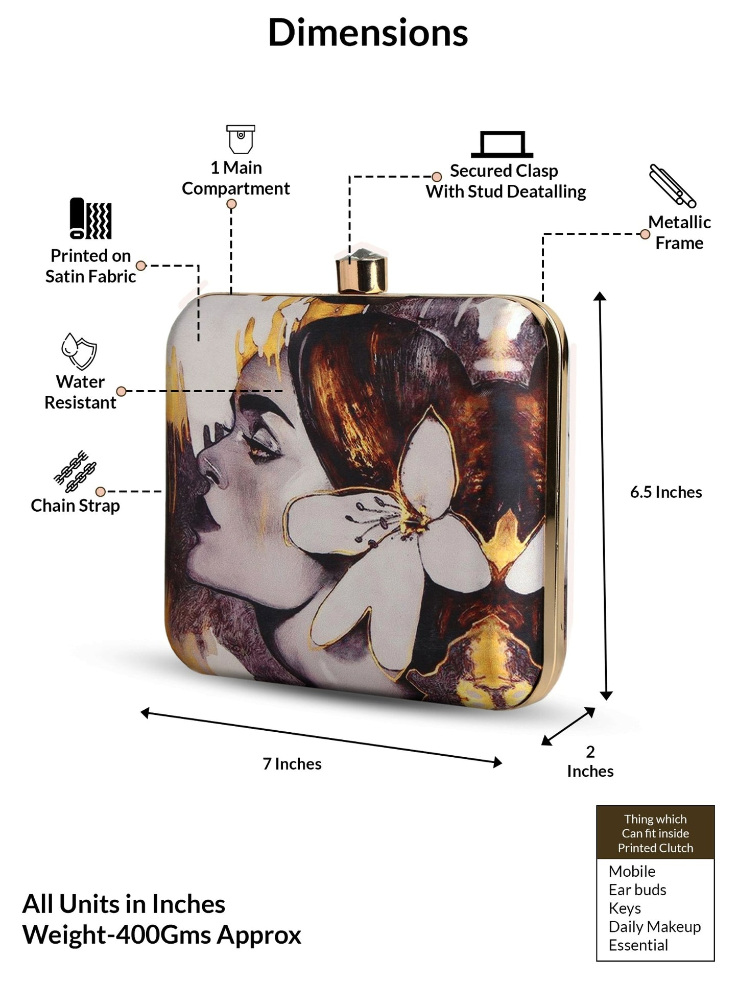Gulrukh – Artistic Floral Clutch for Poetic & Elegant Style