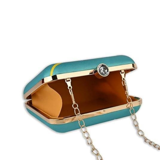 Karma Mirror Quote Clutch Bag – Bold Statement Purse with Detachable Chain for Women